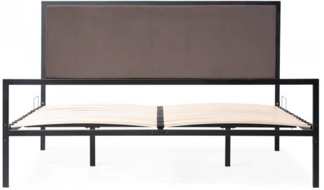 Двуспальная кровать Woodville Эгерт 160х200 черный / dark brown 552924