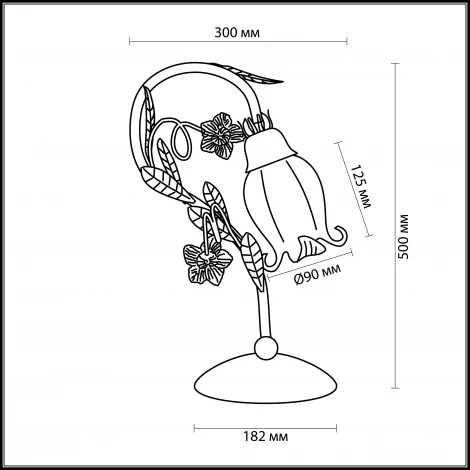 Интерьерная настольная лампа Odeon Light Ameli 2252/1T