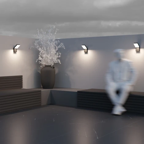 Настенный уличный светильник Paso O595WL-L12B3K (LED, 220V, IP54)