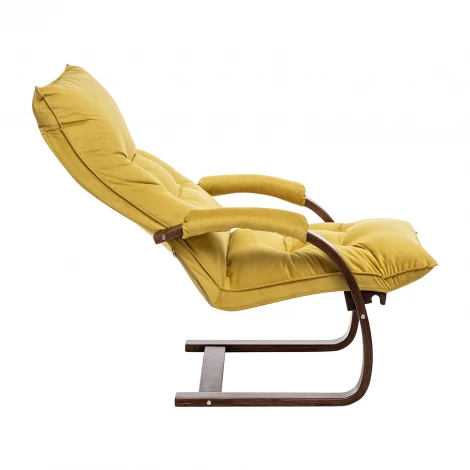 Кресло-трансформер Leset Монако (Фанера,Березовый шпон,Металл,Велюр/Орех) арт.2500000117558