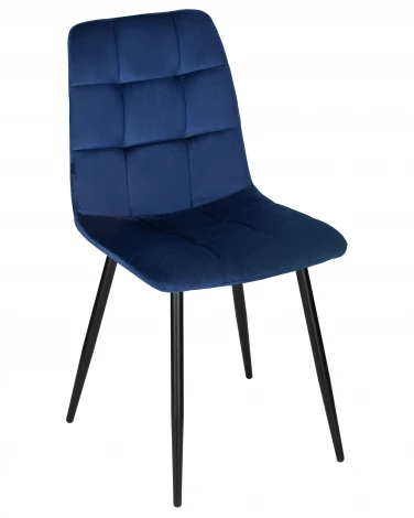 Стул обеденный CHILLY (Темно-синий Holland 60, основание черное)