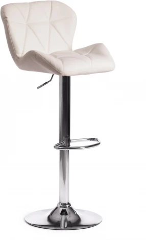 Стул барный BIAGGIO (mod. KY717) / 1 шт. в упаковке (Металл,Экокожа /Белый,Хром)