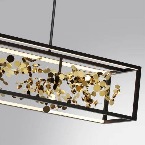 Потолочная люстра на штанге Odeon Light Bild 5065/65L черный/золото/металл/металл LED 1*65W 4000K (220V)