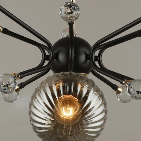 Потолочная люстра на штанге Reluce 04901-0.3-08 COFFEE+FGD (220V, шар)