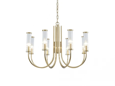 Подвесная люстра Newport 4550 4558/C new gold (220V, на цепи)