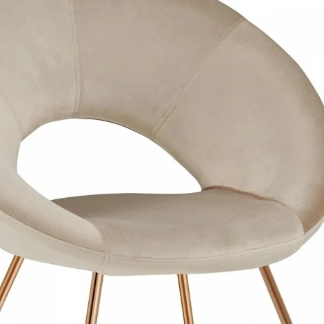 Набор из 2 стульев Refuge Hesby (Золотой/Металл,Велюр) арт.HSBI_DC2124_beige_2