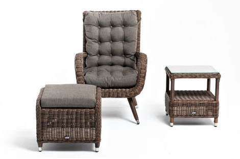 "Толедо" лаунж-зона из искусственного ротанга, цвет коричневый 4SIS арт.УТ-00004151