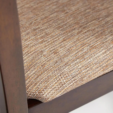 Обеденный комплект Хадсон (стол + 4 стула)/ Hudson Dining Set дерево гевея/мдф, стол: 110х70х75см / стул: 44х42х89см, cappuccino (темный орех), ткань кор.-зол. (1 Tetchair 13691