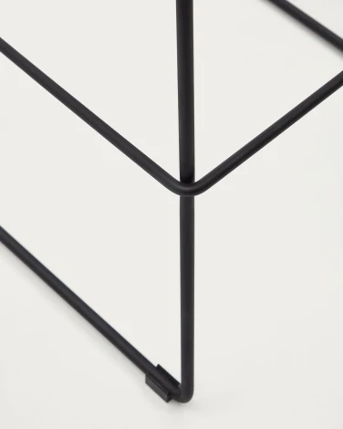 Zahara Барный стул коричневый с черными стальными ножками 76 см La Forma (ex Julia Grup) арт.148497