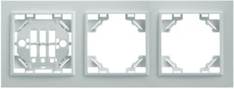 Рамка на 3 поста (белый) Stekker Эрна 39056