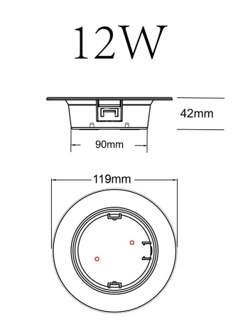 Точечный светильник встраиваемый светодиодный ЭРА LED 21 LED 21-12-4K