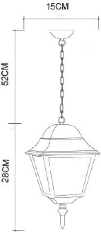 Уличный светильник подвесной Arte Lamp Bremen A1015SO-1WH