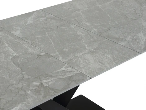 Раздвижной обеденный стол Montel ОГОГО Обстановочка! (Керамика/Серый,Черный) арт.926792