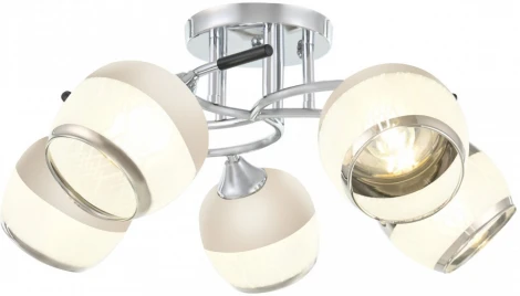 Потолочная люстра на штанге Arte Milano AMALFI-325885 325985/5 CR+BK (220V)