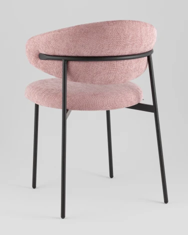 Стул Evan шенилл пыльно-розовый Stool Group УТ000042351