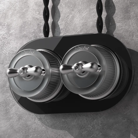 Рамка на 2 поста (Черный) Werkel W0025108 (a051629)