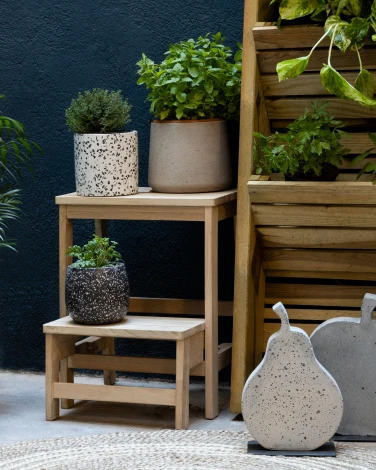 Табурет La Forma (ex Julia Grup) Nell (Белый/ Береза,Дерево,Дуб)