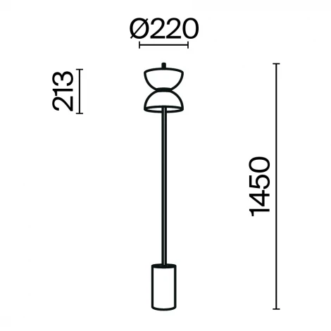 Торшер Maytoni Kyoto MOD178FL-L11G3K (LED, 220V, выключатель)