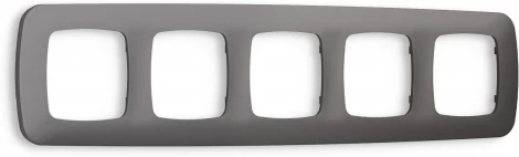 Рамка Ambrella Volt OMEGA Ecta (Антрацит серый) 5-ая OF140655