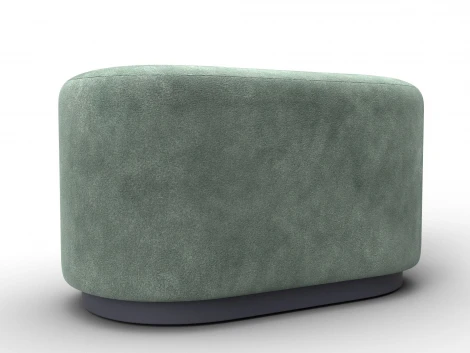 Пуф 007 (ДСП,Фанера/Пластик/Велюр/Зеленый) Лига Диванов 132517