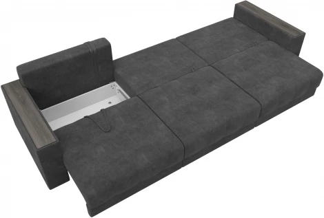 Диван прямой с декором Лига-049 НПБ Лонг Лига Диванов (Велюр) арт.128428