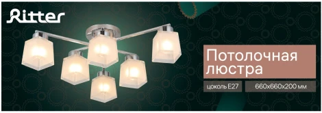 Потолочная люстра на штанге Ritter Bari 52519 6