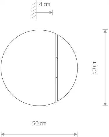 Настенный светильник светодиодный Nowodvorski Sun Led 7651 (220V, круглые)