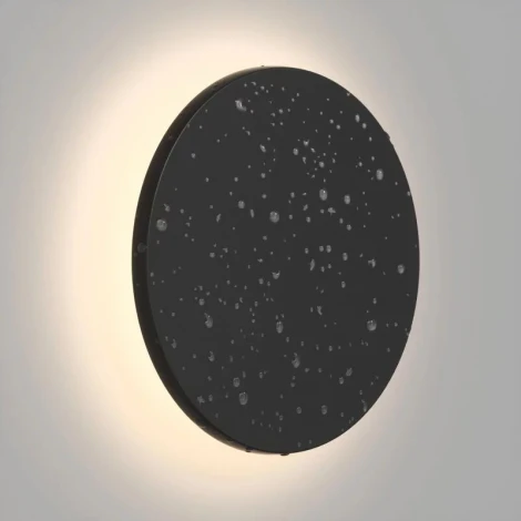 Настенный уличный светильник Denkirs Alta DK9781-BK (LED, 220V, круглые, IP65)