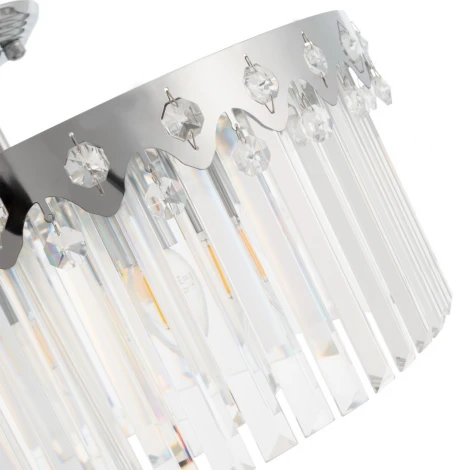 Потолочная люстра хрустальная на штанге Arte Milano Sorrento-8909 378909/8/50/580 CR (220V)