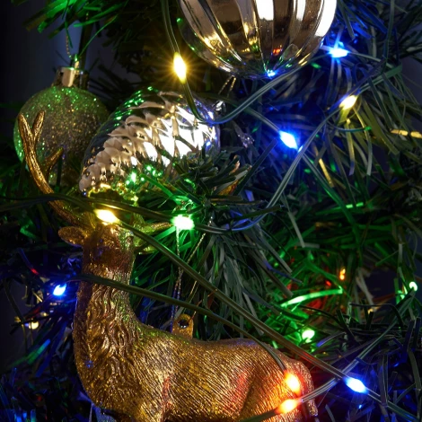 Светодиодная гирлянда Feron CL580 48627 линейная Нить 220V мультиколор c питанием от сети