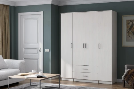 Шкаф Арника для одежды ШК 1, ясень анкор светлый