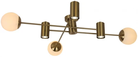 Потолочная люстра на штанге Omnilux Kerbors OML-68407-06 (220V, шарики)