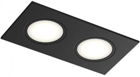 Встраиваемый влагозащищенный светильник Denkirs Port DK3112-BK (220V)