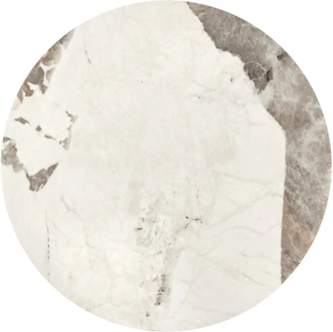 Кофейный столик Stupa диам.40см x 54см, серый мрамор, металл, керамика Bradexhome арт.FR 1034