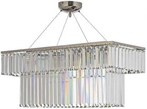 Подвесная большая люстра Arti Lampadari Enio E 1.5.70X25.100 NP (220V, хрусталь, на тросе)