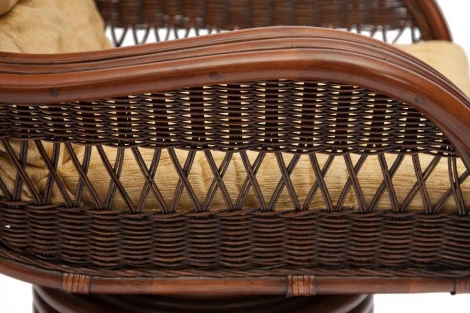 Кресло-качалка "ANDREA Relax Medium" /с подушкой/ Pecan Washed (античн. орех)