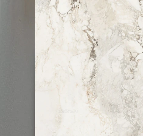 Стол ПУАНТО 200 цвет КРЕМ (BRECHA CREMA ELEGANCE), керамика / Латте каркас M-City 64412