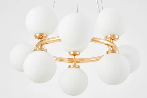 Подвесной светильник Lumina Deco Marsiada LDP 6033-9 FGD (220V, на тросе, шарики, молекулы)