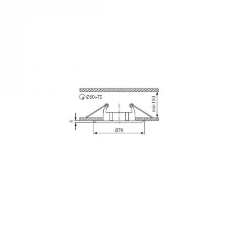 Встраиваемый светильник Vidi 2791 (12V)