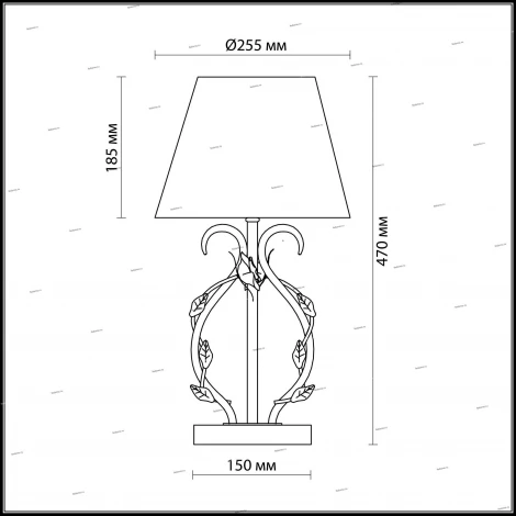Интерьерная настольная лампа Odeon Light Padma 2685/1T