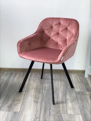 Стул GALE BLUVEL-52 PINK поворот.360 град., велюр