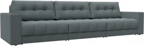 Диван прямой с декором Лига-049 НПБ Лонг Лига Диванов (Рогожка) арт.128418