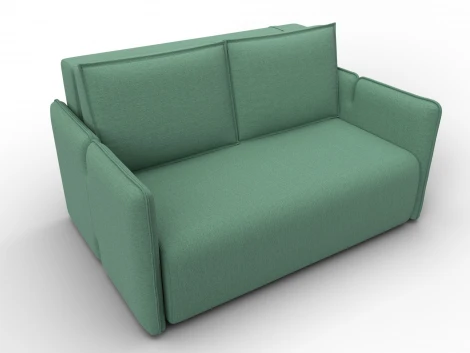 Диван прямой Лига-117 (ЛДСП,Брус,Фанера,Рогожка/Зеленый) Лига Диванов 137008