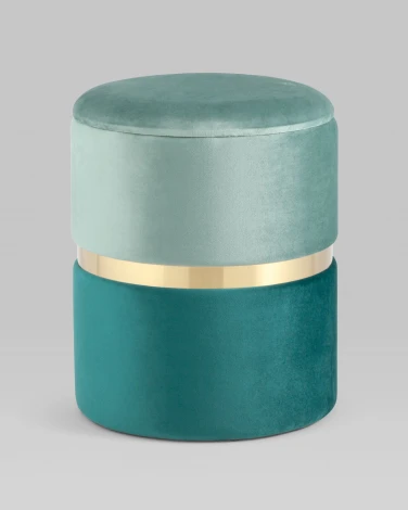 Пуф Кэрри с ящиком велюр бирюзовый УТ000025556