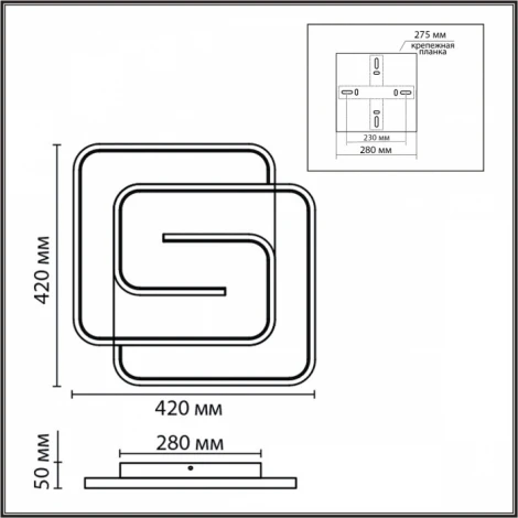 Потолочная большая люстра Lumion Twist 8019/75CL шампань/белый металл/акрил LED 75W 220V 3000-6000K