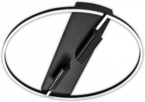 Потолочная люстра светодиодная 106W с поворотными спотами, пульт ДУ Imex PLC-7072-800-MBK