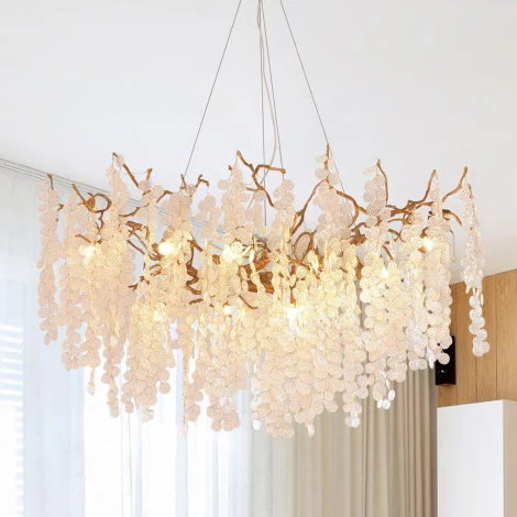 Подвесная люстра Cloyd Haoma 10910 (220V, на тросе, листья, ветки)