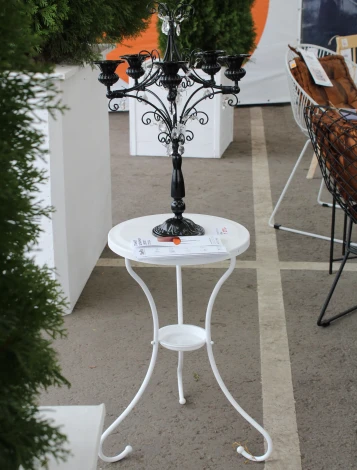 Столик журнальный SHT-CT10 белый муар от фабрики Mebelik