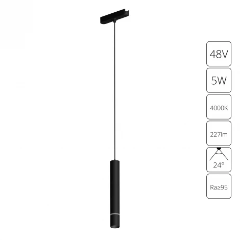 Магнитный трековый светильник 48V Arte Lamp Rapid A6159PL-1BK (LED, круглые)