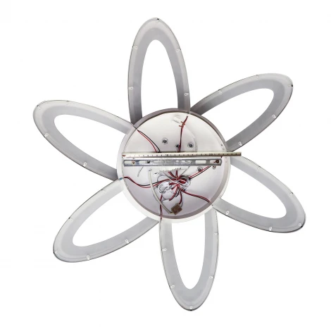 Потолочная люстра Natali Kovaltseva HIGH-TECH LED LAMPS 82008 (регулировка яркости, 220V, пульт управления, умный дом - LampSmart, цветы)